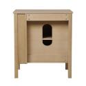 Meuble simple vasque chêne porte lisse 70 cm