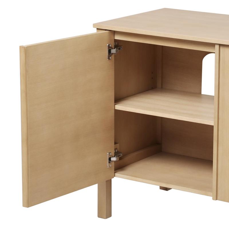 Meuble simple vasque chêne porte lisse 70 cm