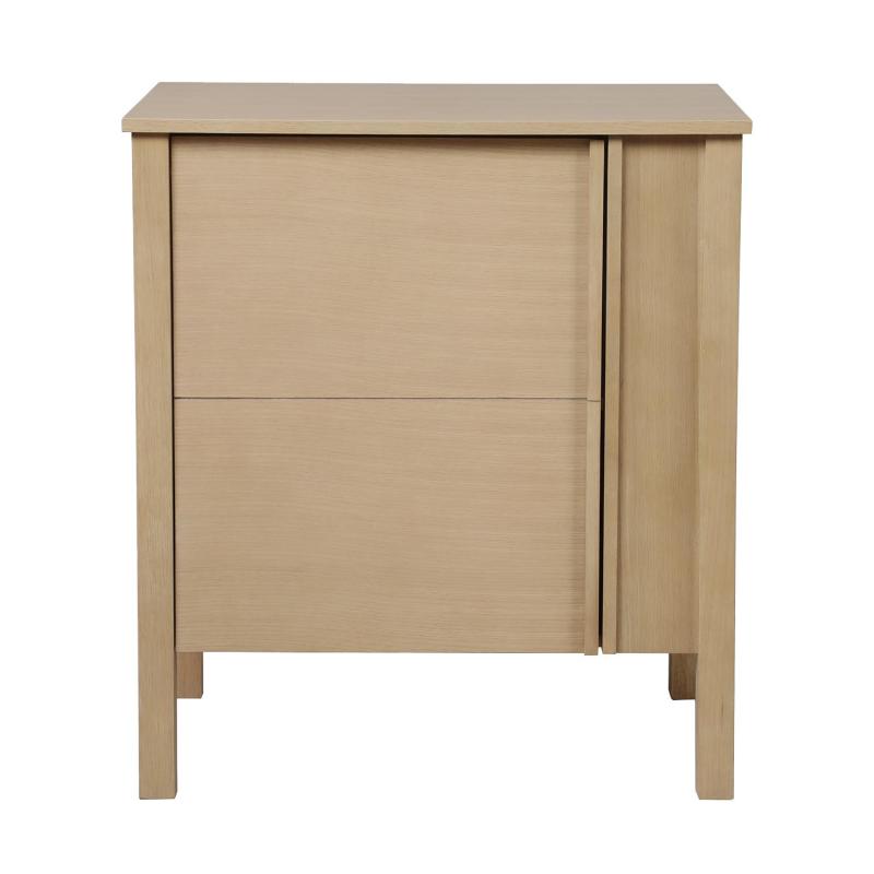 Meuble simple vasque chêne porte lisse 70 cm