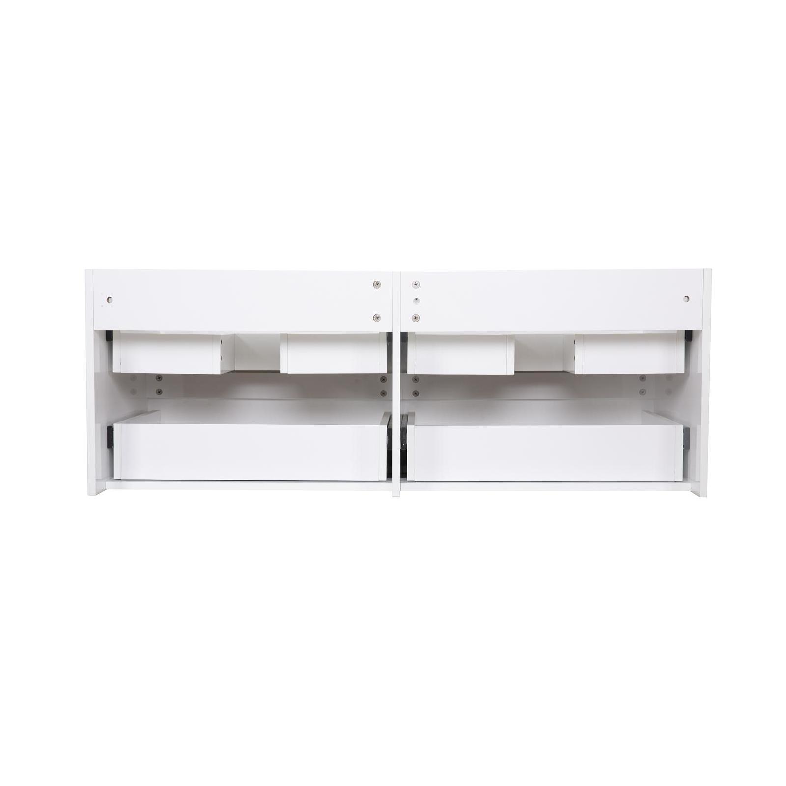 Ensemble meuble double vasque blanc  120cm  + plan double vasque + 2 miroirs