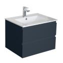 Meuble simple vasque gris anthracite  60cm + vasque