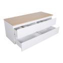 Meuble double vasque blanc 120 cm