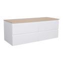 Meuble double vasque blanc 120 cm