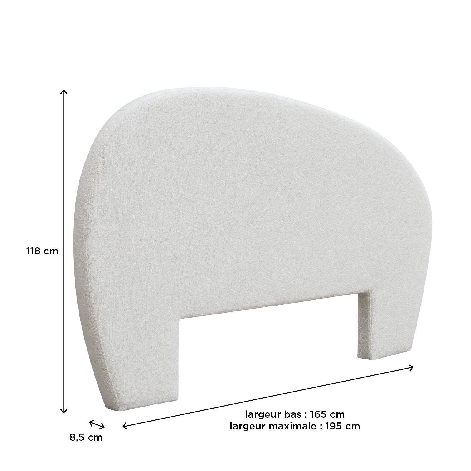 Tête de lit tissu bouclette 165 cm LENA