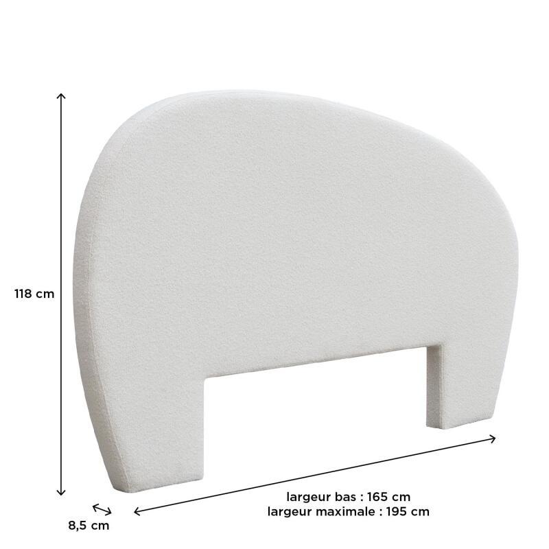 Tête de lit tissu bouclette 165 cm LENA