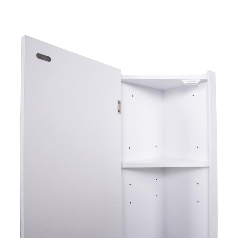 Armoire de toilette d'angle CLEO Blanc mat MobIn
