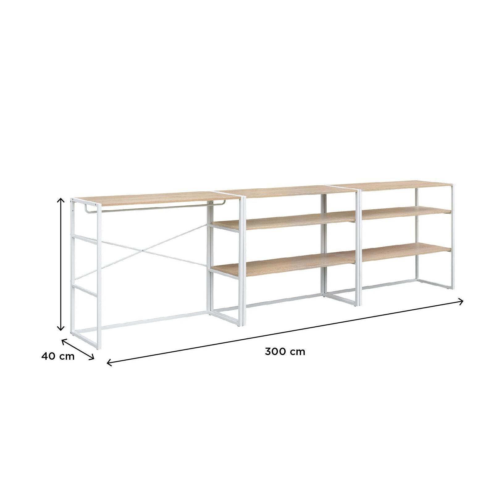 Portants vêtements sous combles modulables - Lot de 3 Portants vêtements sous combles modulables - Lot de 3