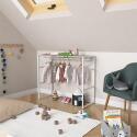 Portant vêtements sous combles penderie L100 x H85 cm