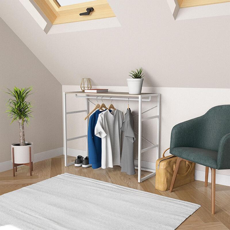 Portant vêtements sous combles penderie L100 x H85 cm