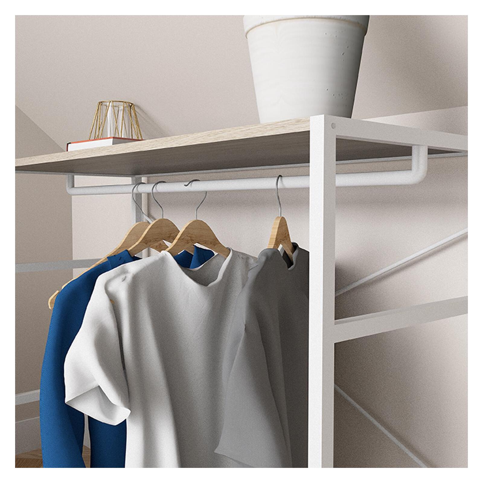 Portant vêtements sous combles penderie L100 x H85 cm