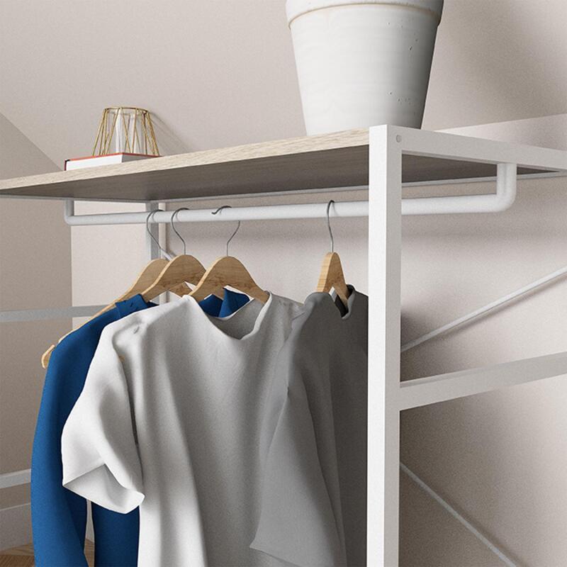 Portant vêtements sous combles penderie L100 x H85 cm