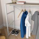 Portant vêtements sous combles penderie L100 x H85 cm