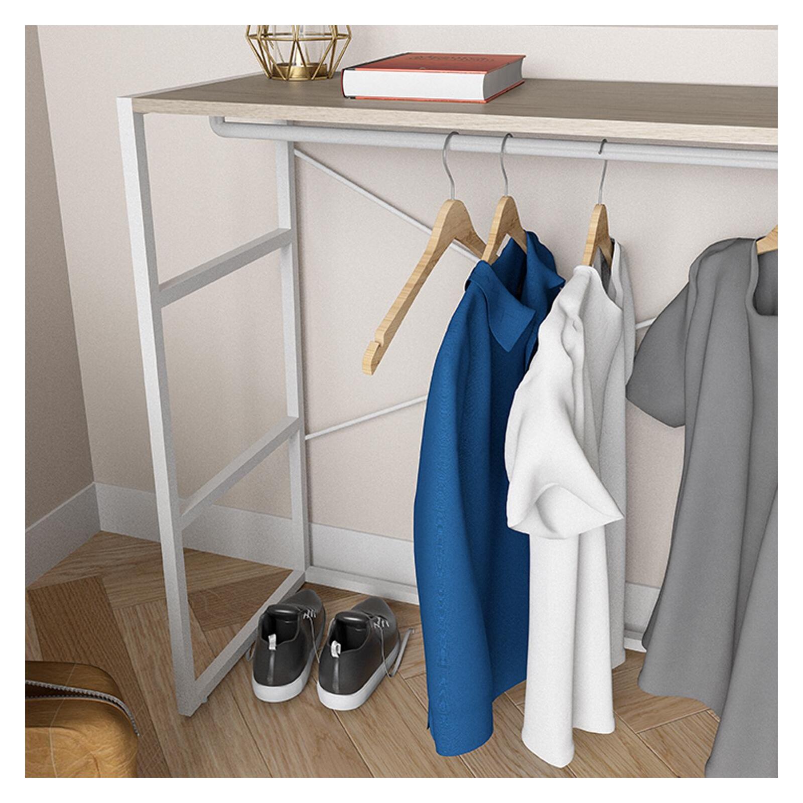 Portant vêtements sous combles penderie L100 x H85 cm