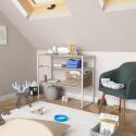 Portant vêtements sous combles étagères L100 x H85 cm