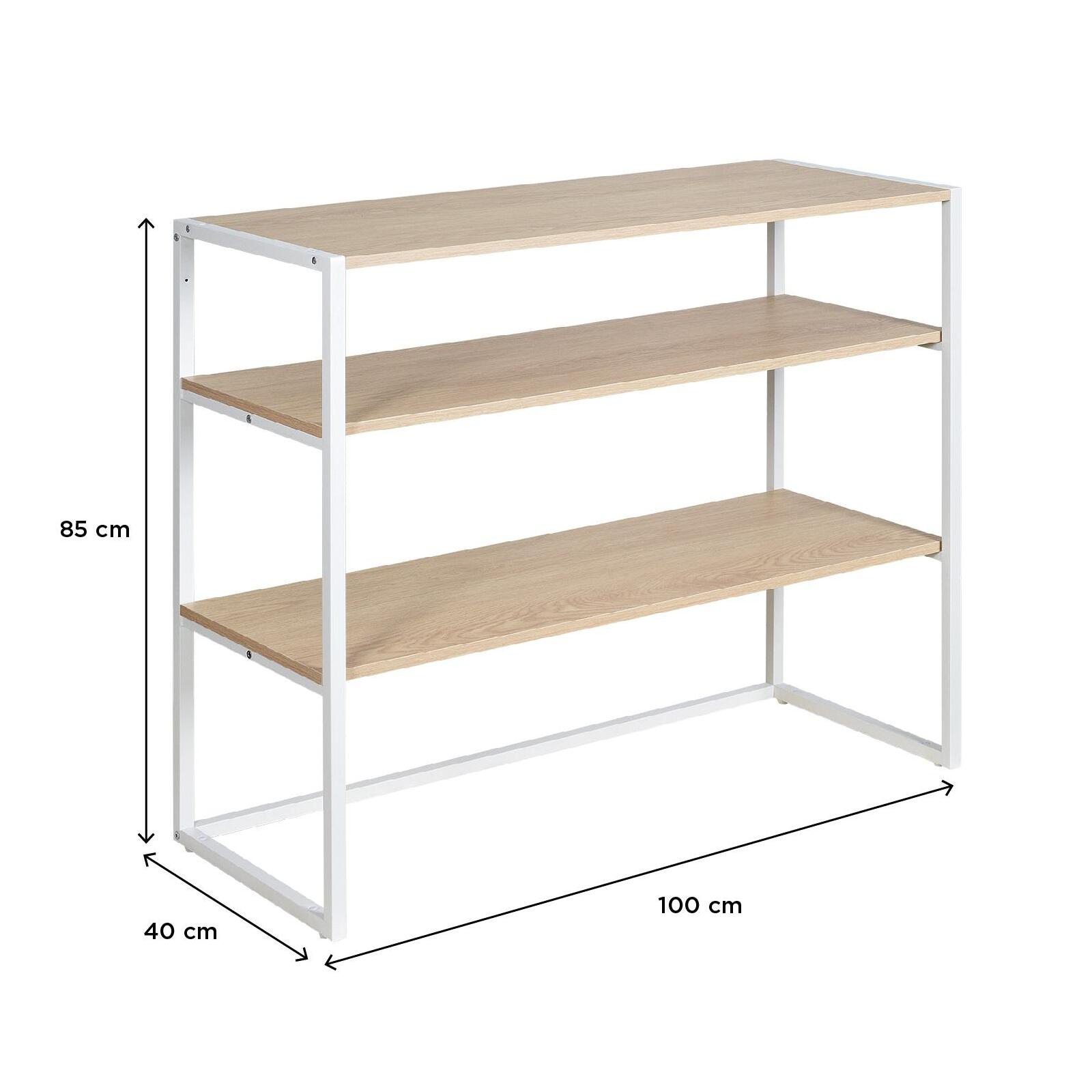 Portant vêtements sous combles étagères L100 x H85 cm