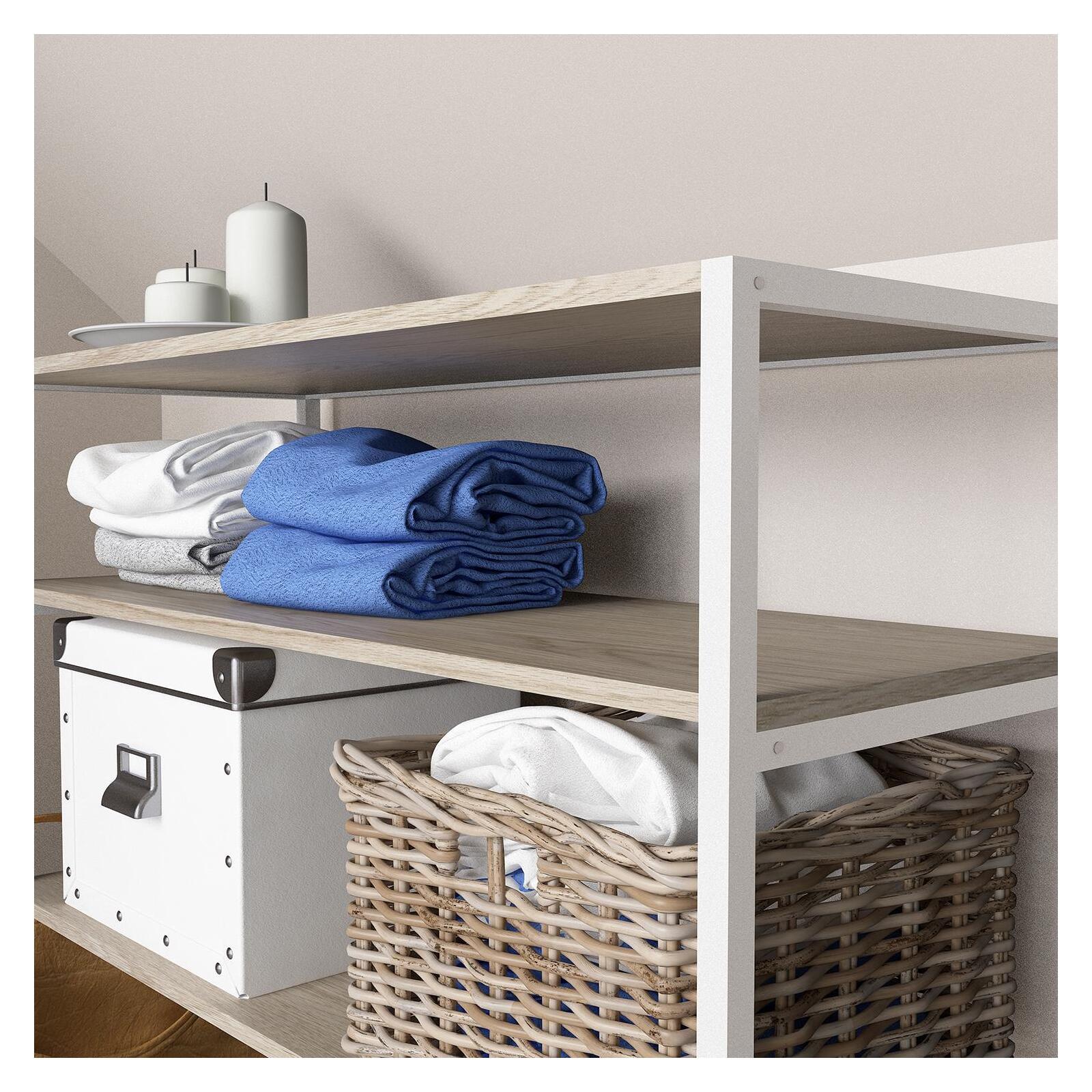 Portant vêtements sous combles étagères L100 x H85 cm