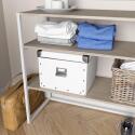 Portant vêtements sous combles étagères L100 x H85 cm