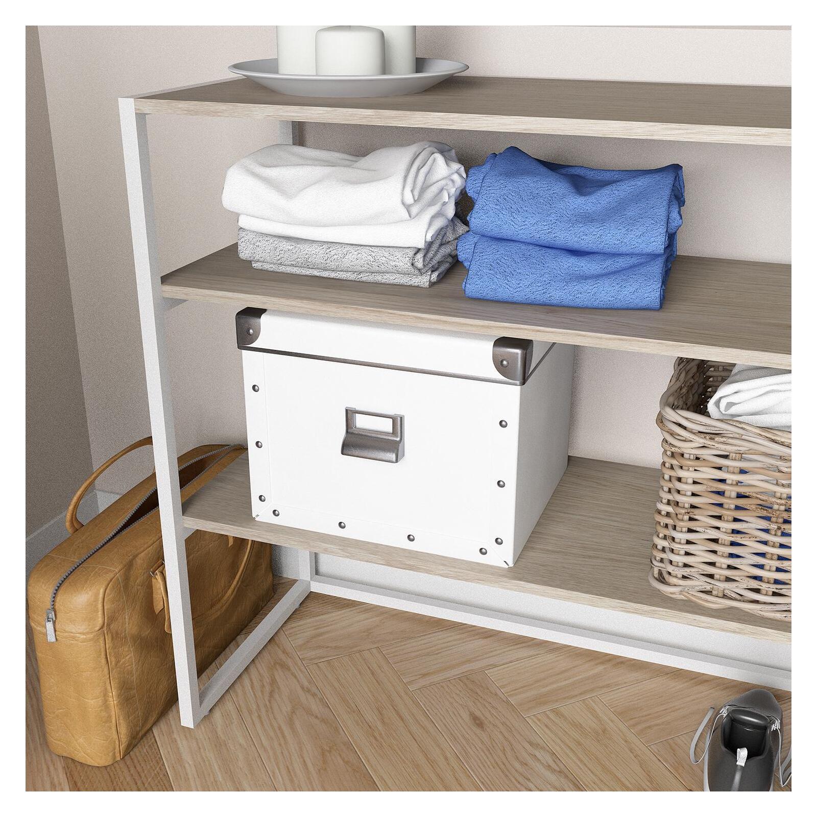 Portant vêtements sous combles étagères L100 x H85 cm