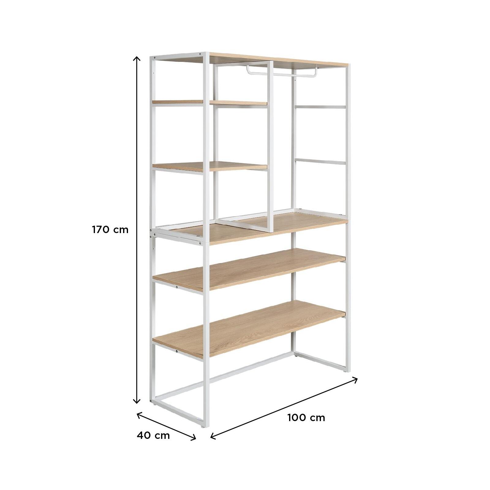 Portants vêtements sous combles modulables - Lot de 2