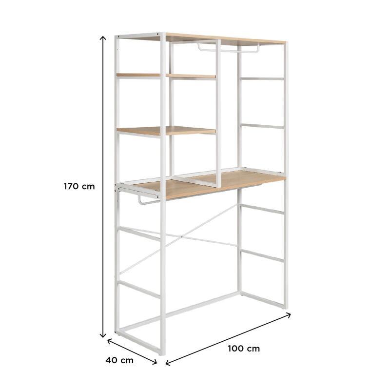 Portants vêtements sous combles modulables - Lot de 2