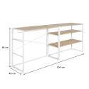 Portants vêtements sous combles bois et métal modulables - Lot de 2