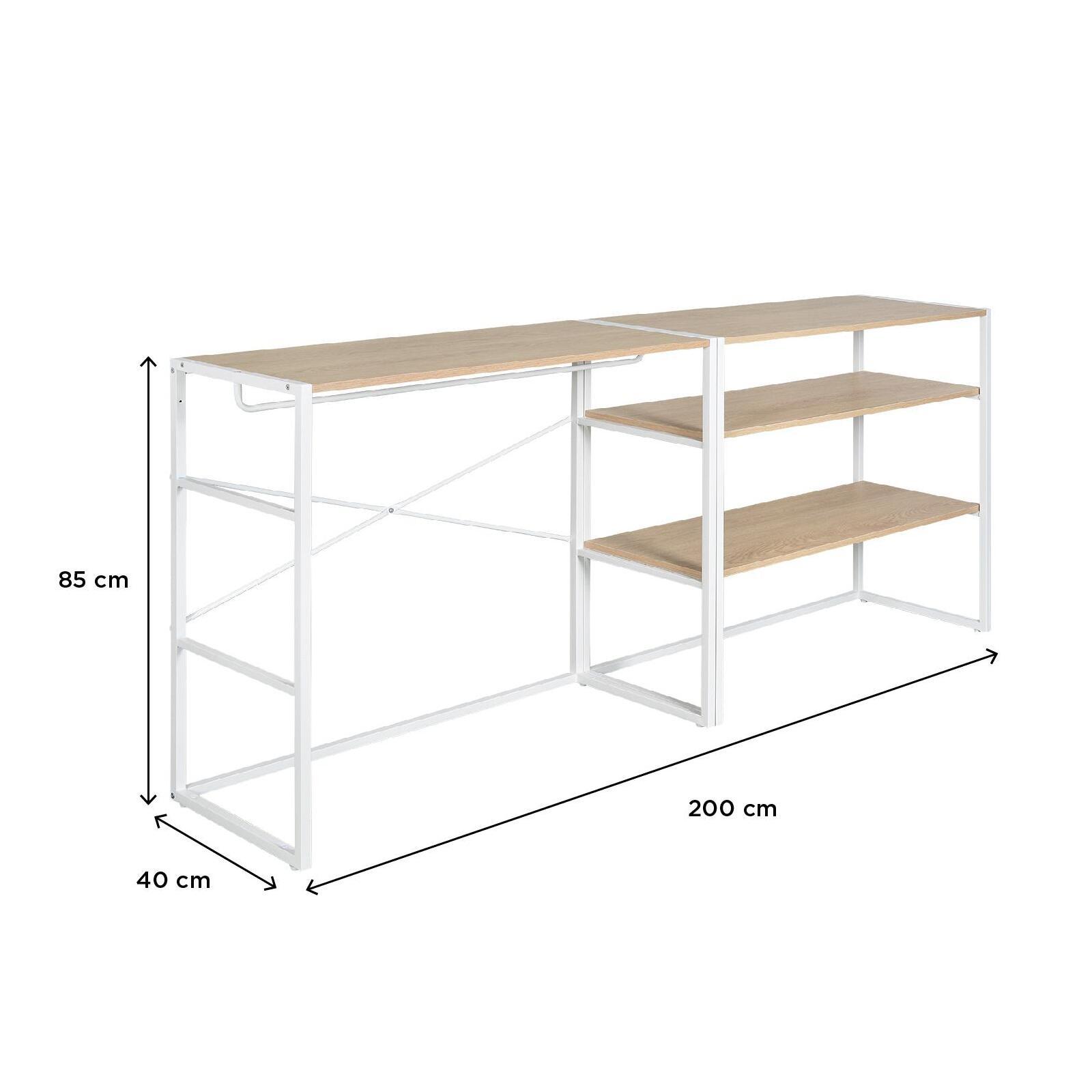 Portants vêtements sous combles bois et métal modulables - Lot de 2 Portants vêtements sous combles bois et métal modulables - Lot de 2