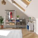 Portants vêtements sous combles modulables - Lot de 4