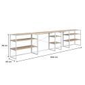 Portants vêtements sous combles modulables - Lot de 4