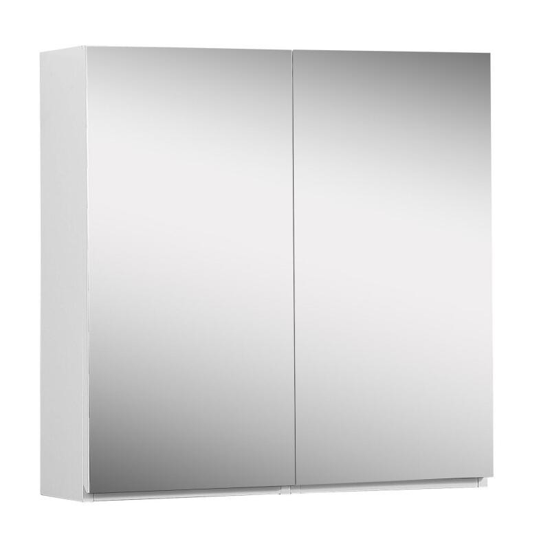 Armoire de toilette 60cm décor chêne double porte miroir