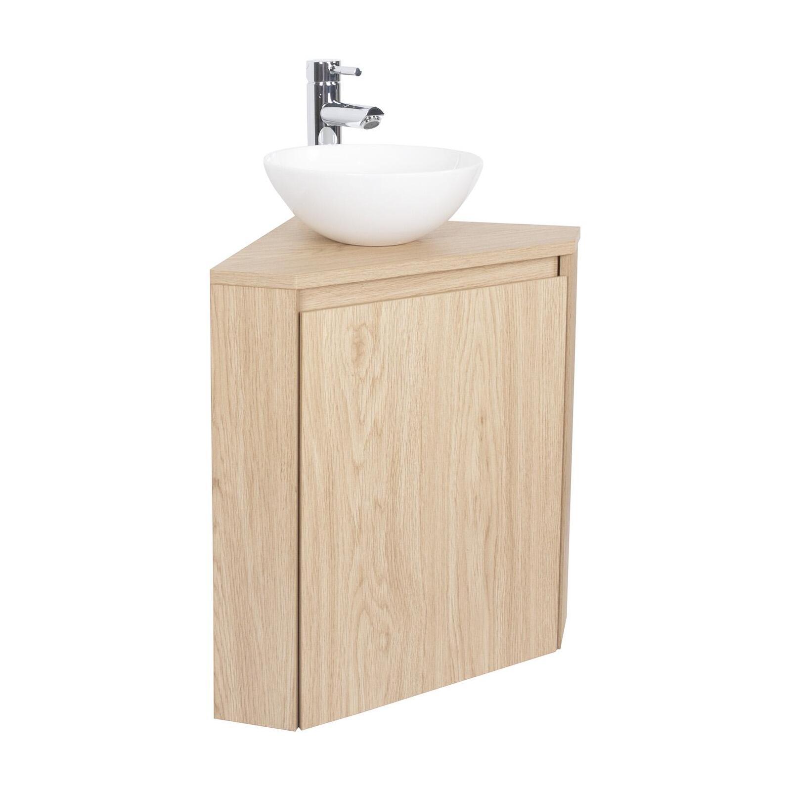 Ensemble lave-mains angle sorrento avec vasque + robinet