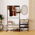 Ensemble meubles d'entrée console + portant + miroir WILKO
