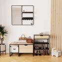 Ensemble meubles d'entrée banc + console + miroir WILKO