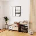 Ensemble meubles d'entrée banc + console + miroir WILKO