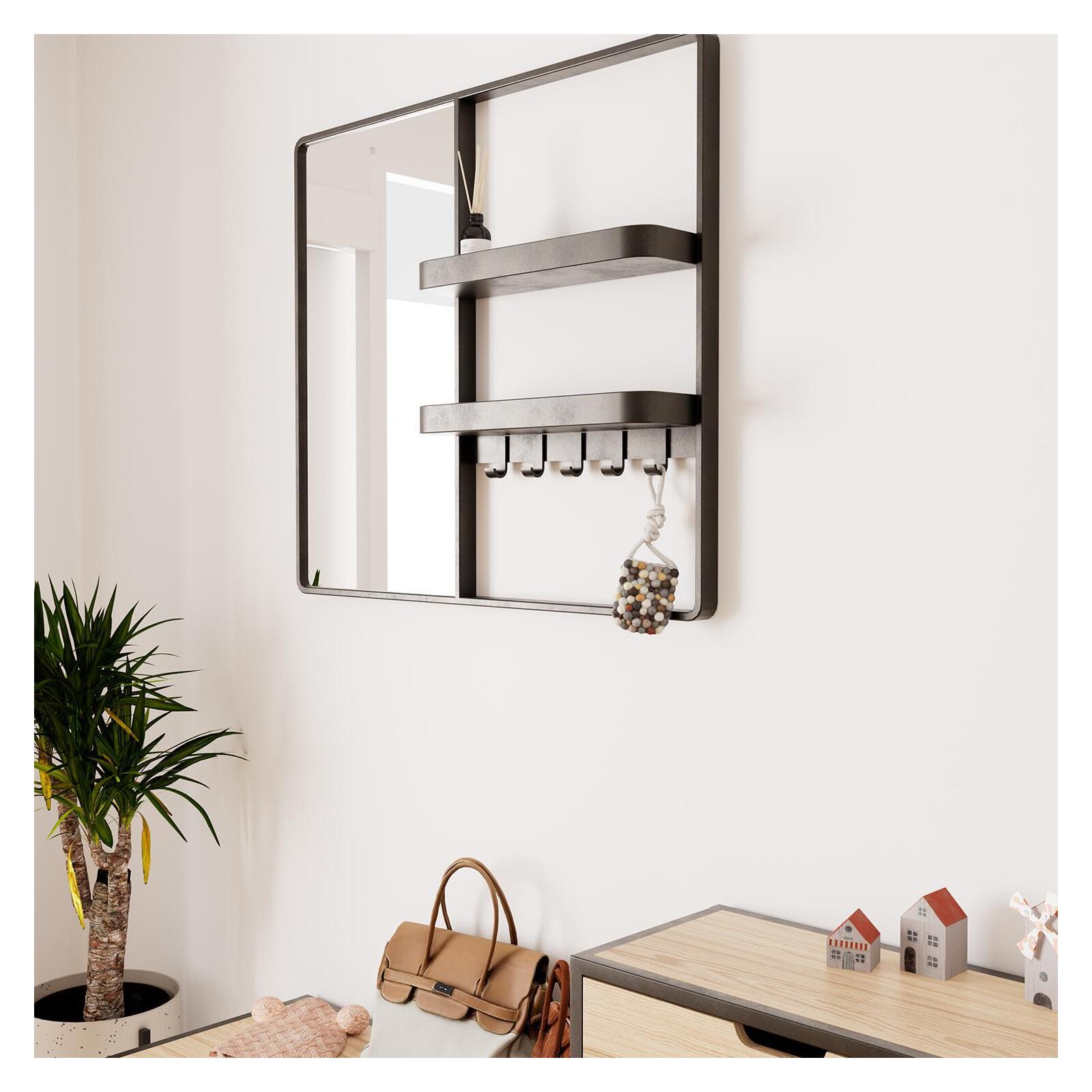 Ensemble meubles d'entrée banc + console + miroir WILKO