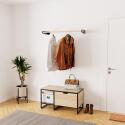 Ensemble meubles d'entrée banc + barre de penderie WILKO