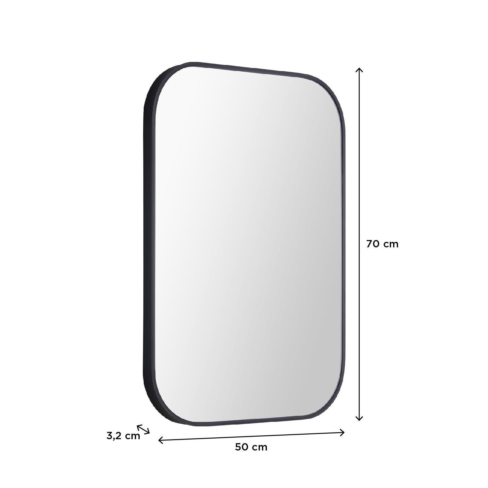 Miroir rectangulaire à bords arrondis 50x70