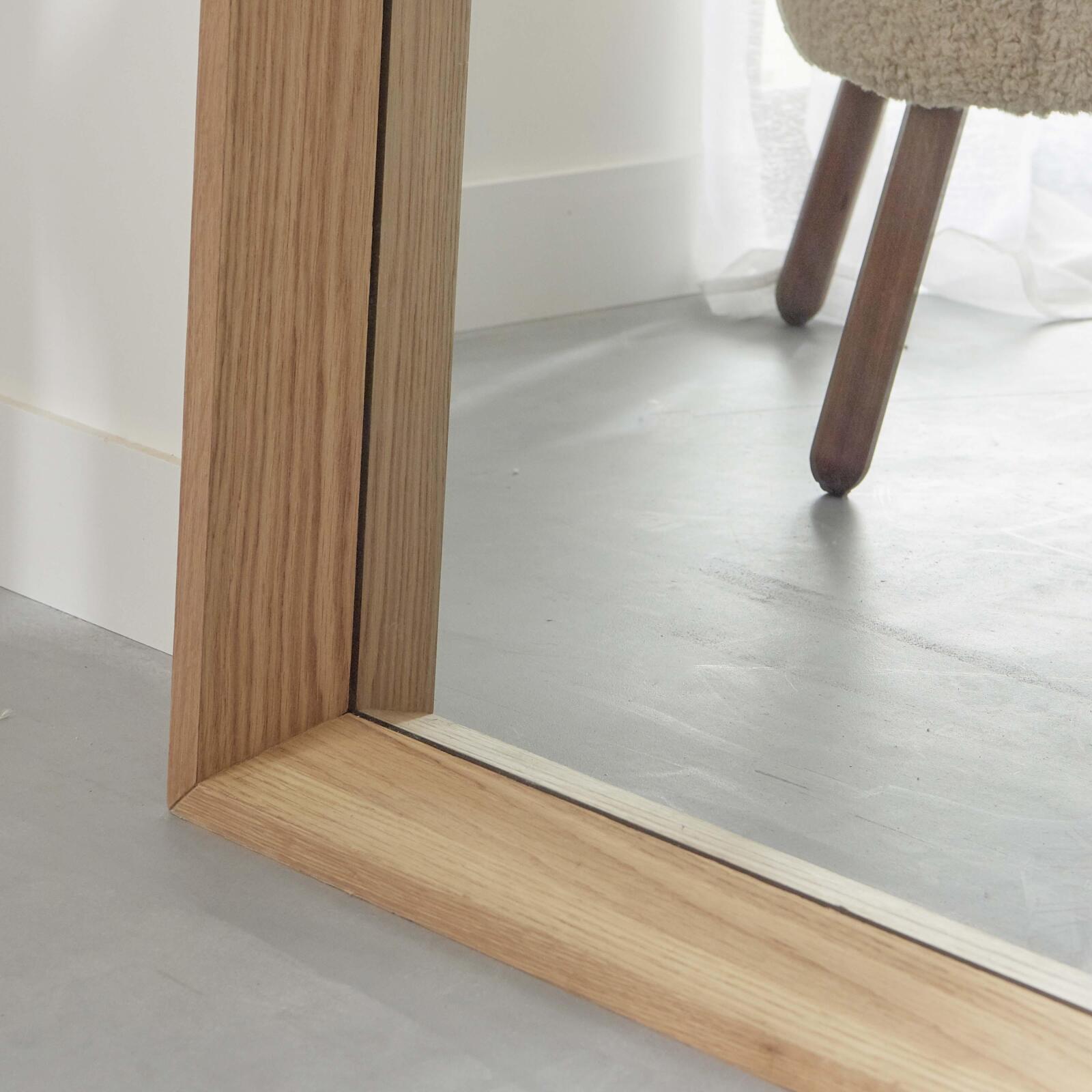 Miroir en chêne rectangulaire 100 x 180 cm GABY