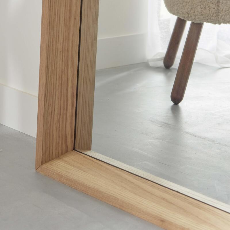 Miroir en chêne rectangulaire 100 x 180 cm GABY