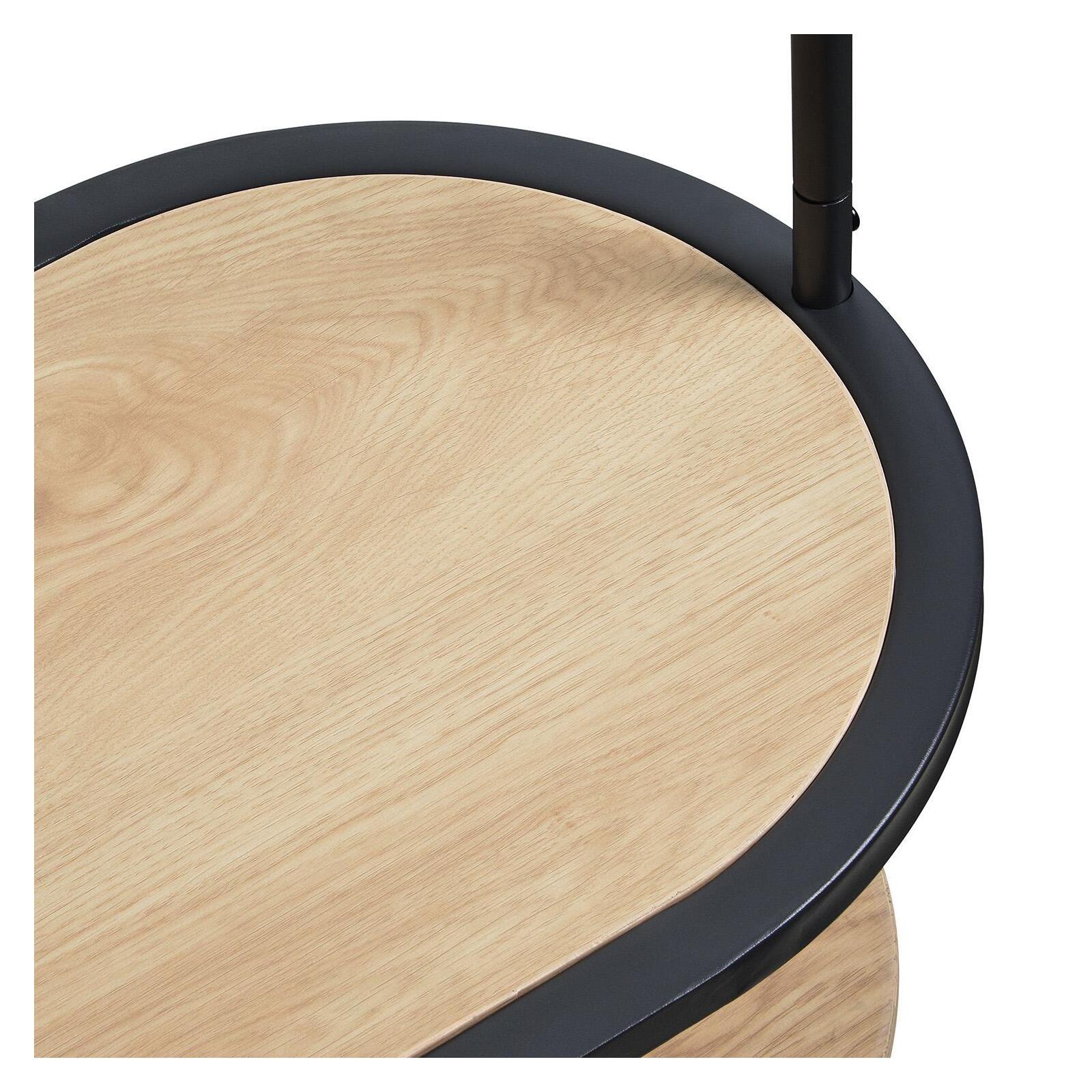 Portant d'entrée vestiaire métal et bois L60 x H80 cm WILKO