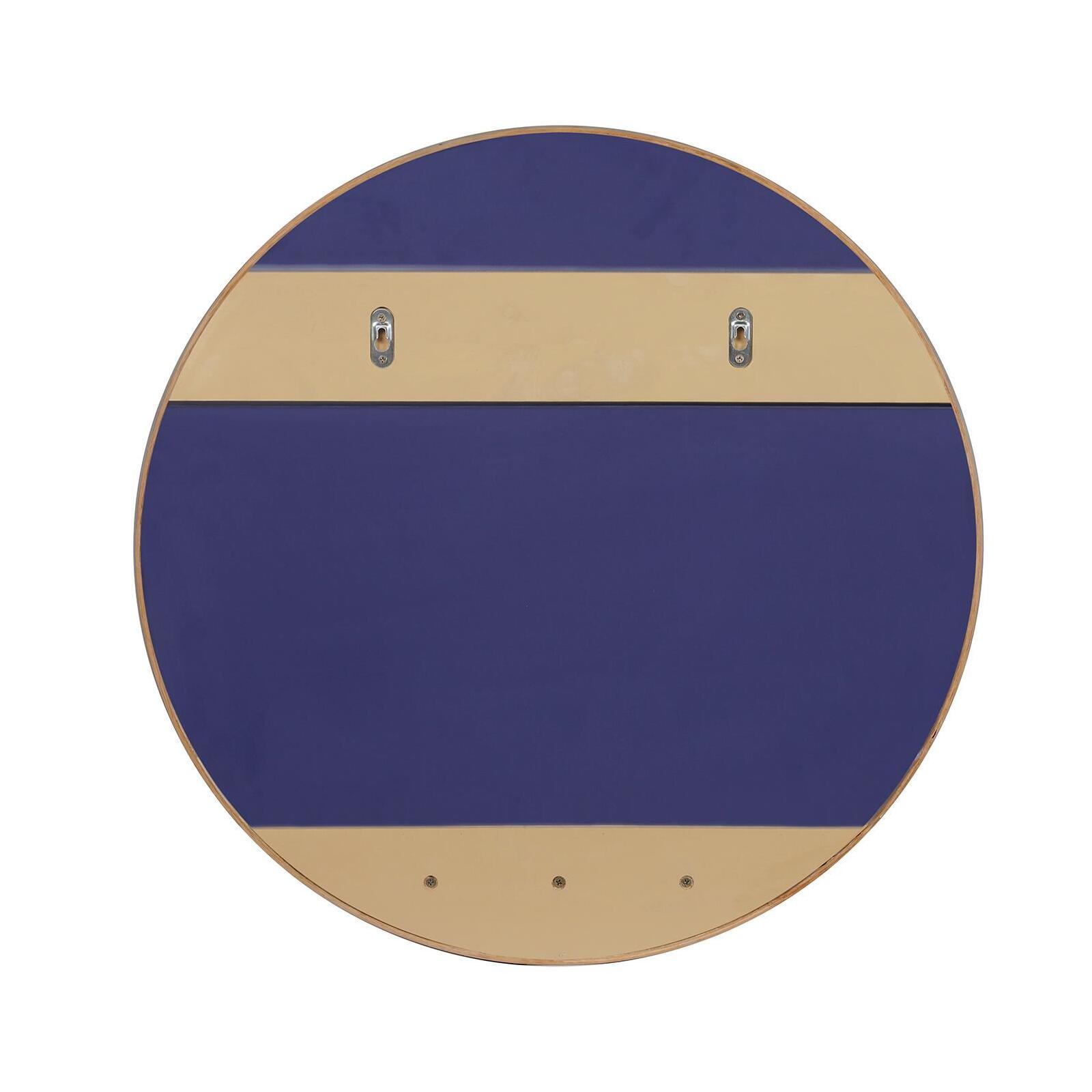 Miroir rond chêne et cannage 60 cm Miroir rond chêne et cannage 60 cm
