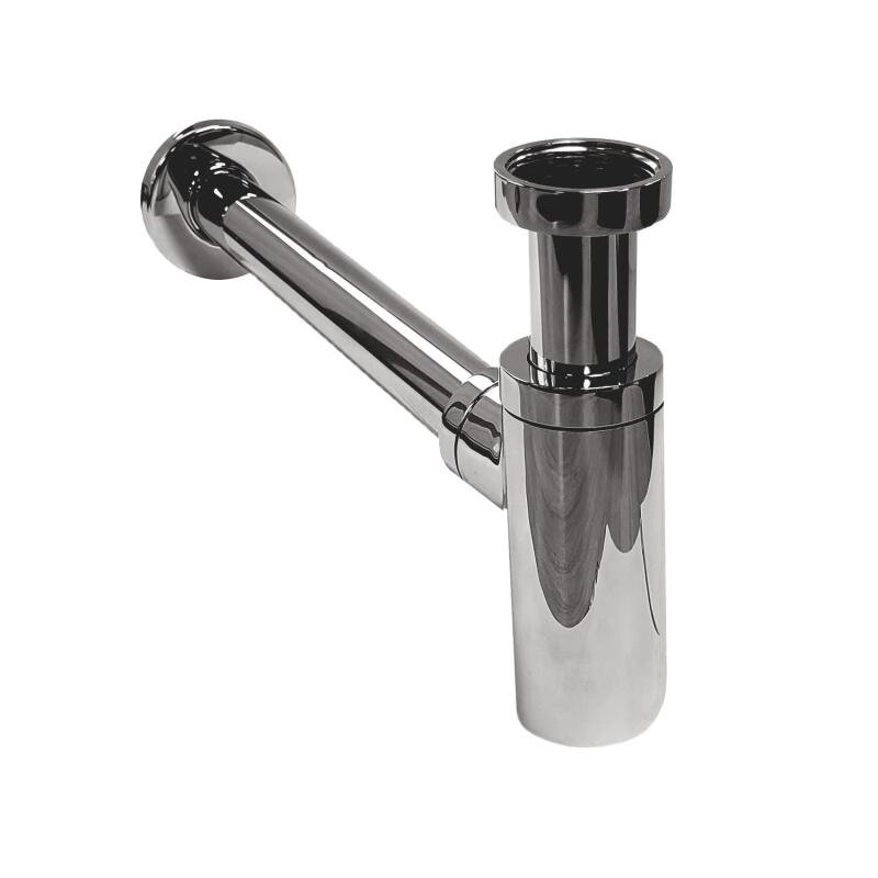Siphon rond chromé découpable D32mm