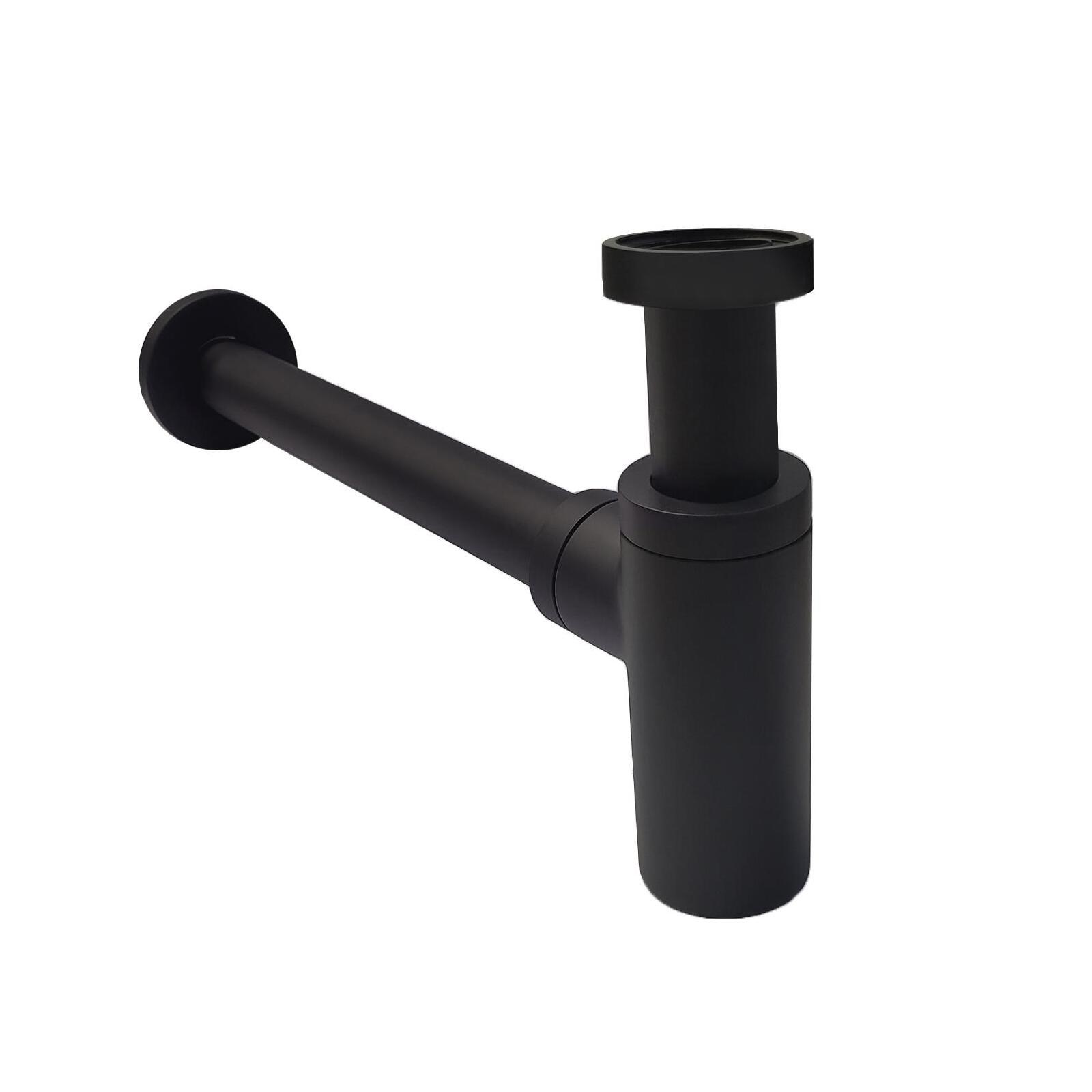 Siphon rond noir découpable D32mm