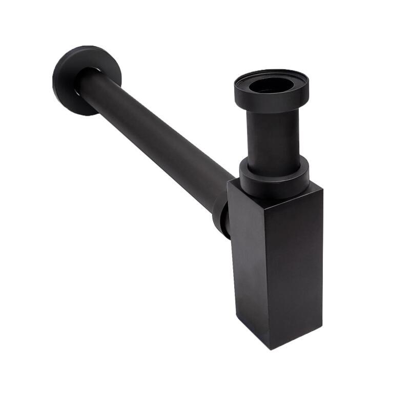 Siphon carré noir découpable D32mm