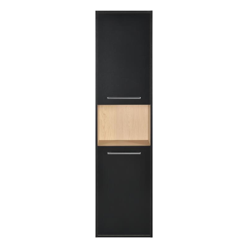 Colonne de salle de bain noir à suspendre 165cm