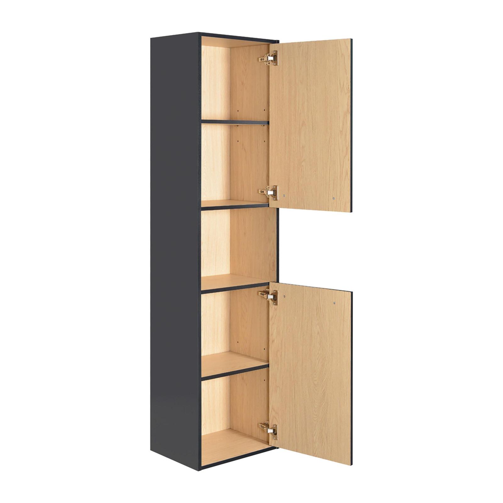 Colonne de salle de bain noir à suspendre 165cm Colonne de salle de bain noir à suspendre 165cm