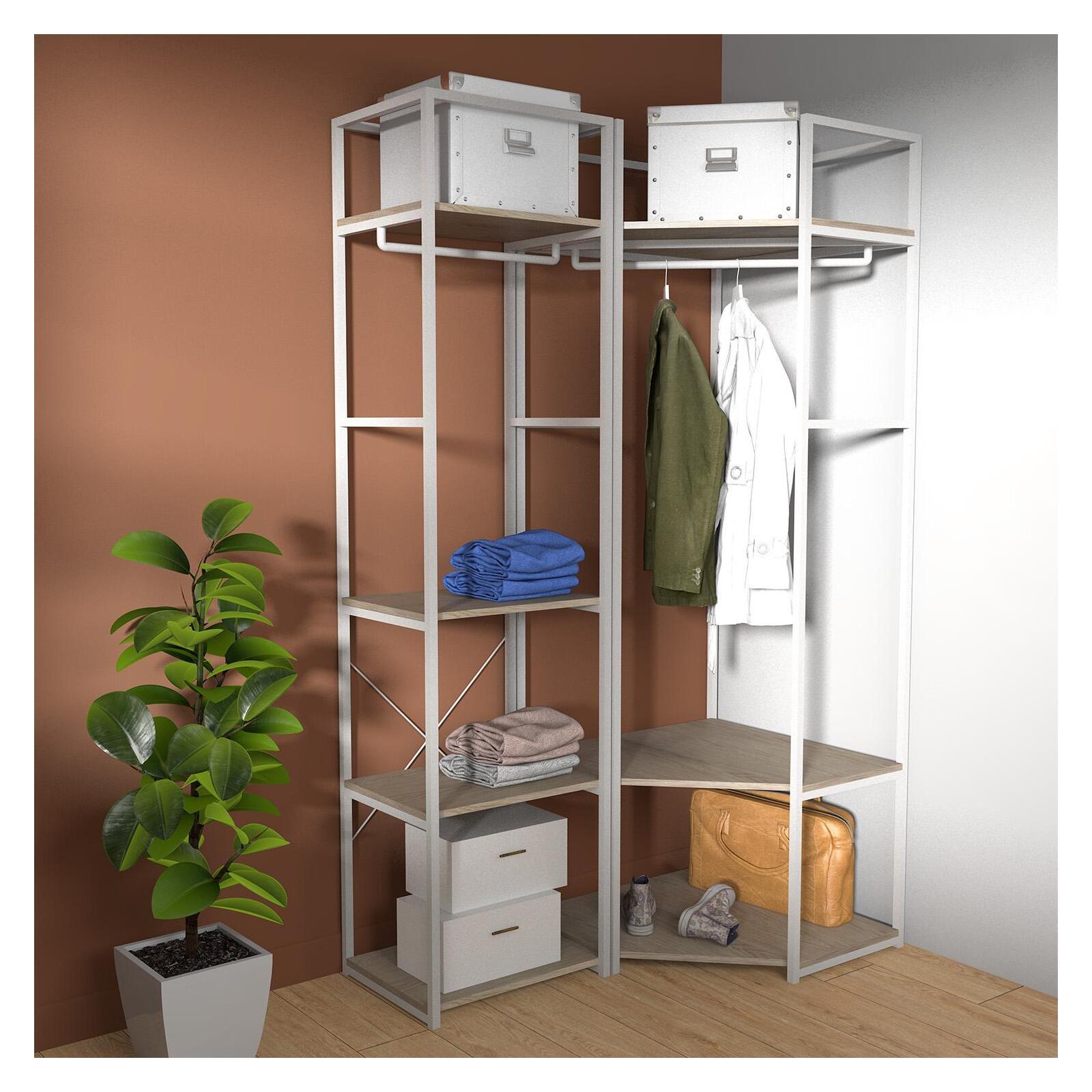 Lot De 3 Portants Vêtements Sous Combles Modulables Kadra