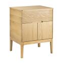 Meuble simple vasque 60 cm en chêne naturel