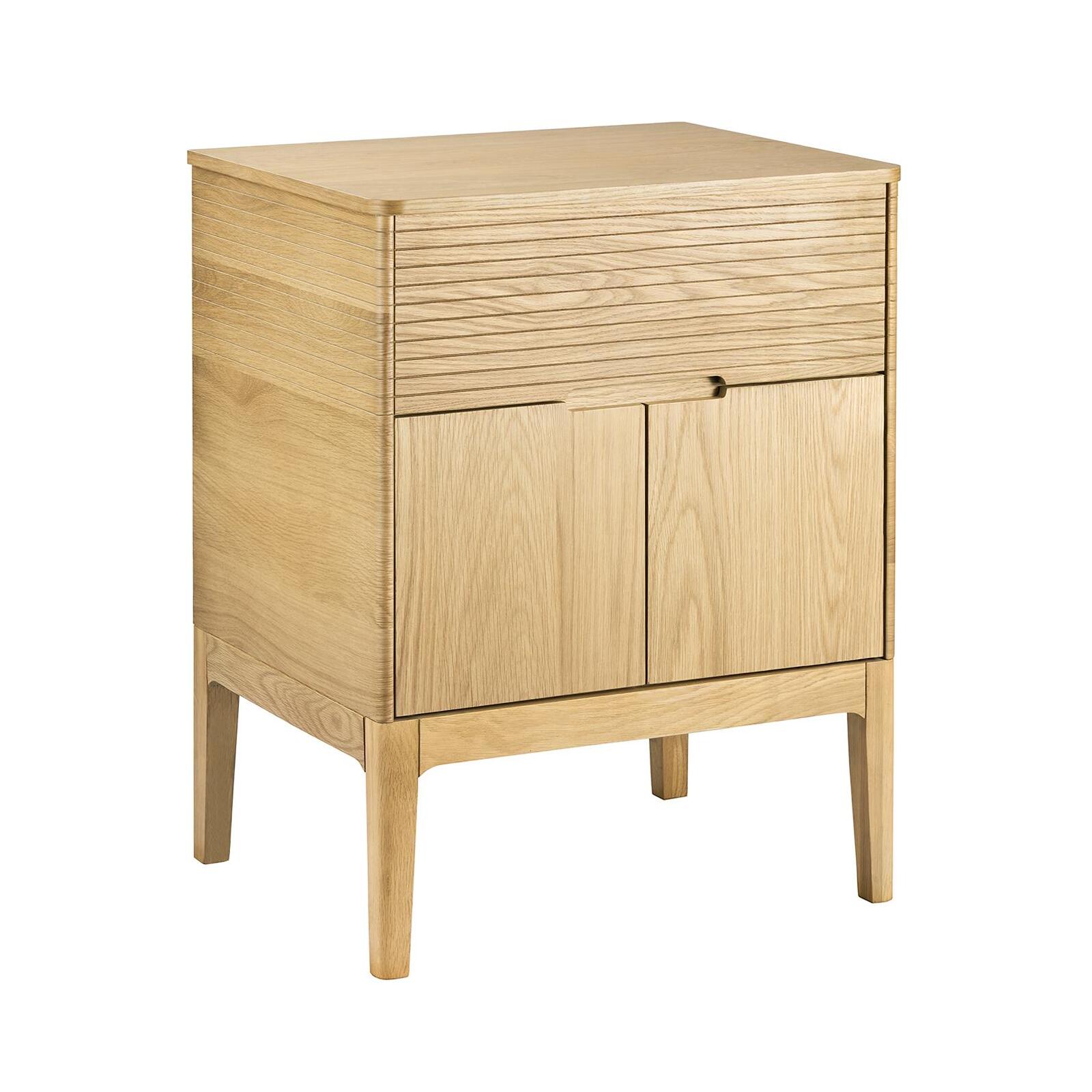 Meuble simple vasque 60 cm en chêne naturel Meuble simple vasque 60 cm en chêne naturel