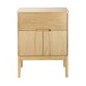 Meuble simple vasque 60 cm en chêne naturel
