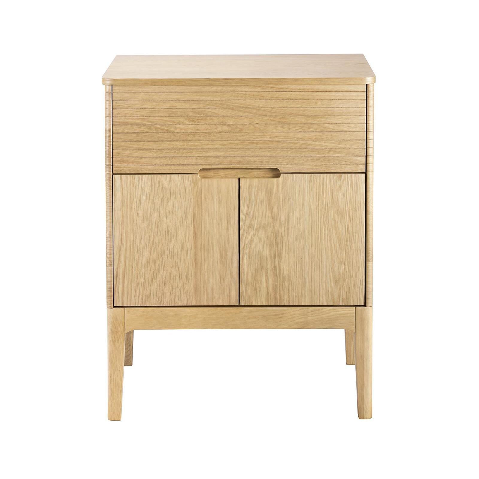 Meuble simple vasque 60 cm en chêne naturel Meuble simple vasque 60 cm en chêne naturel